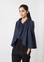 Load image into Gallery viewer, Ruffled Cabin Top - black