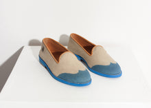 Load image into Gallery viewer, Wingtip Loafer in Blue - orange