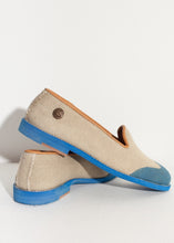 Load image into Gallery viewer, Wingtip Loafer in Blue - orange