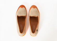 Load image into Gallery viewer, Wingtip Loafer in Orange - apricot