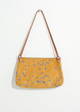 Load image into Gallery viewer, Ink Splatter Shoulder Bag in Mustard/Blue - gray
