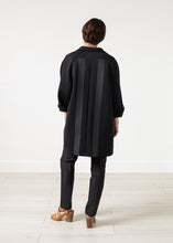 Load image into Gallery viewer, Neoprene Flower Coat in Black - indigo
