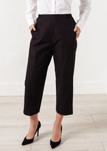 Load image into Gallery viewer, Wide Cropped Trouser in Black - brown
