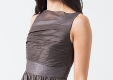 Load image into Gallery viewer, Voile Dress in Grey Pearl - black
