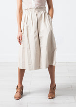 Load image into Gallery viewer, Eulera Leather Skirt in Cream - yellow
