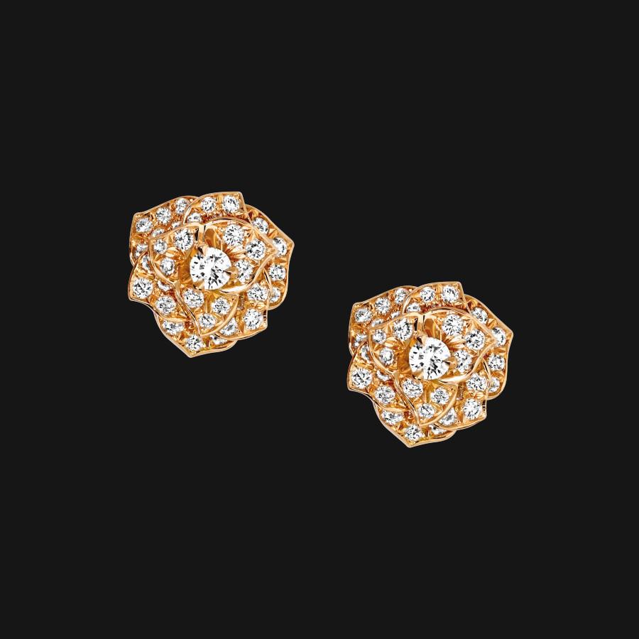 14k Bloom Earrings - white