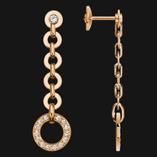 Load image into Gallery viewer, 14k Dangling Pendant Earrings - purple
