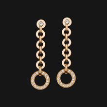 Load image into Gallery viewer, 18k Dangling Pendant Earrings - orange
