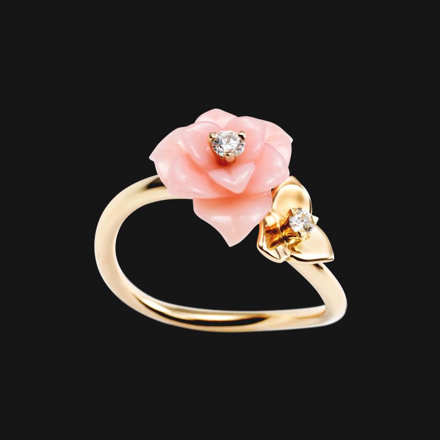 18k Pedal Ring - black