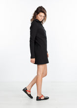 Load image into Gallery viewer, Fleece Jersey Dress in Black - red
