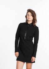 Load image into Gallery viewer, Fleece Jersey Dress in Black - red
