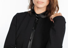 Load image into Gallery viewer, Fleece Jersey Dress in Black - red
