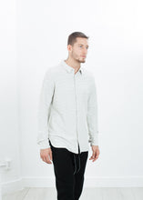 Load image into Gallery viewer, Kasuri Jersey Button-Up in Ivory/Black - green
