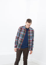 Load image into Gallery viewer, Riccardo Button-Up in Plaid Multi - white

