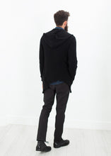 Load image into Gallery viewer, Pill Zip Sweater in Black - green
