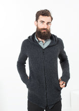 Load image into Gallery viewer, Pill Zip Sweater in Anthracite - violet
