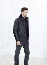 Load image into Gallery viewer, Prince Leather Field Jacket in Meteor - green

