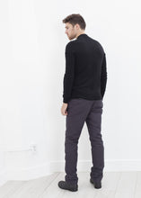 Load image into Gallery viewer, Merino Knit Turtleneck in Black - purple
