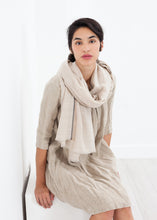 Load image into Gallery viewer, Hemp Dress in Natural - black
