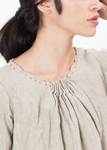 Load image into Gallery viewer, Hemp Dress in Natural - black
