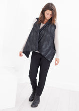 Load image into Gallery viewer, Quilted Mesh Waistcoat in Black/White - orange
