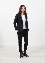 Load image into Gallery viewer, Shawl Collar Blazer in Black - white
