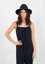 Load image into Gallery viewer, Sleeveless Jumpsuit in Navy - black
