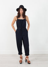 Load image into Gallery viewer, Sleeveless Jumpsuit in Navy - black
