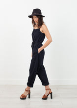 Load image into Gallery viewer, Sleeveless Jumpsuit in Navy - black
