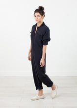 Load image into Gallery viewer, Worker Jumpsuit in Navy - apricot

