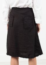 Load image into Gallery viewer, Wrap Snap Skirt in Black - apricot
