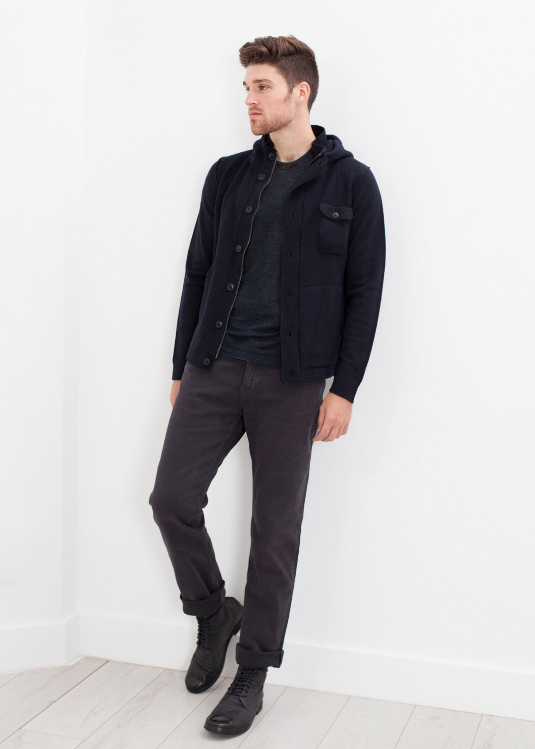 Hubbard Jacket in Navy - blue