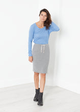 Load image into Gallery viewer, Tencel Jersey Mini in Heather Grey - black
