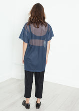 Load image into Gallery viewer, Mesh Over Dress in Navy - red

