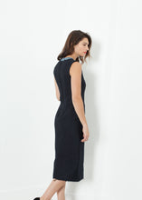 Load image into Gallery viewer, Denim Dress in Denim - orange
