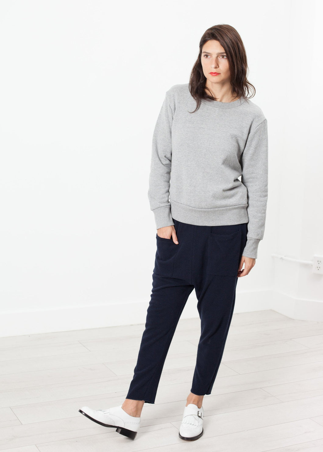Loopwheeler Sweatshirt in Grey - indigo