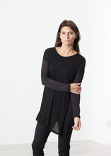 Load image into Gallery viewer, Laurier Tee in Black/Navy - black
