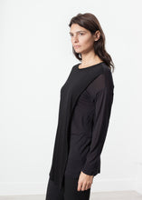 Load image into Gallery viewer, Laurier Tee in Black/Navy - black
