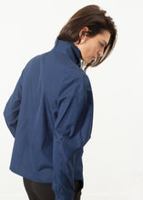 Load image into Gallery viewer, Full Collar Poplin Blouse in Navy - apricot
