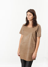 Load image into Gallery viewer, Leather Front Tunic - gray
