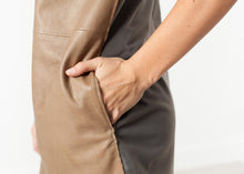 Load image into Gallery viewer, Leather Front Tunic - gray
