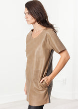Load image into Gallery viewer, Leather Front Tunic - gray
