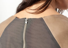Load image into Gallery viewer, Leather Front Tunic - gray
