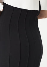 Load image into Gallery viewer, Layered Contrast Dress in Cream/Black - purple
