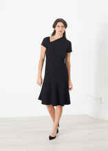 Load image into Gallery viewer, Lined Silhouette Dress in Black - blue
