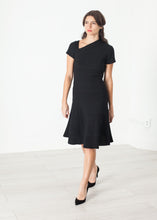 Load image into Gallery viewer, Lined Silhouette Dress in Black - blue
