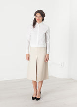Load image into Gallery viewer, Tulle Pleat Skirt in Cream - blue
