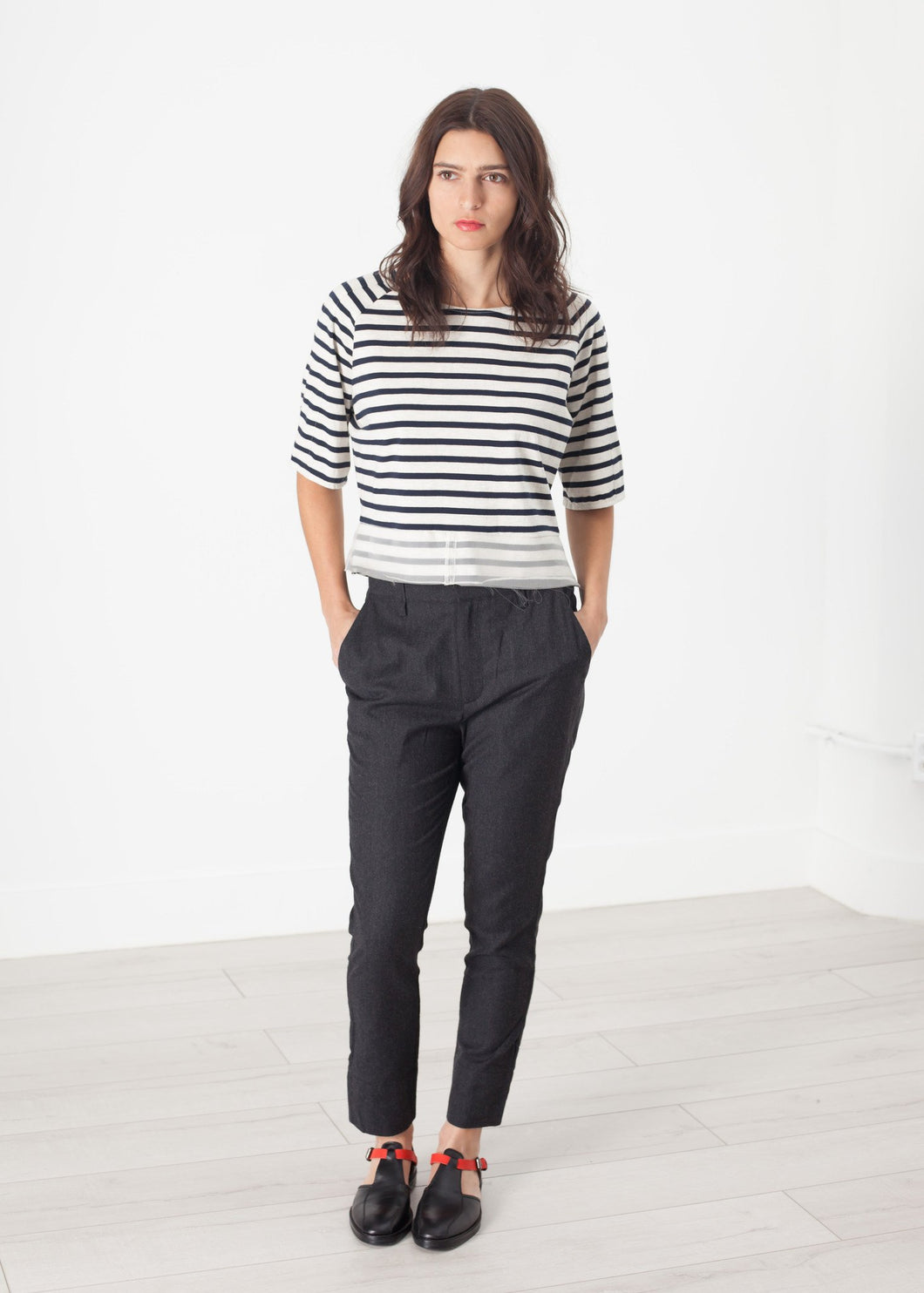 Eda Pants in Black - pink