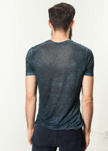 Load image into Gallery viewer, Melange T-Shirt in Navy/Black - violet
