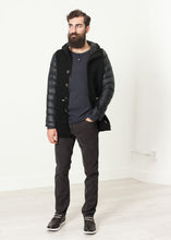 Load image into Gallery viewer, Hooded Parka in Black - blue
